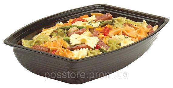 Салатница прямоугольная 27,3х37 см для выкладки в витрине Cambro (США), Черный, 4,7 л