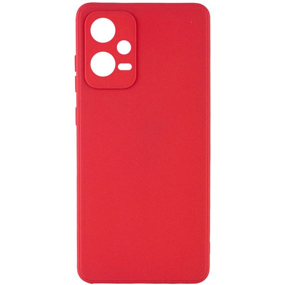 Силиконовый чехол Candy Full Camera для Xiaomi Poco X5 5G / Note 12 5G Красный / Camellia