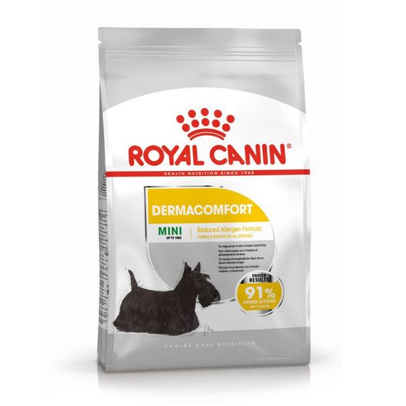 Сухой корм для собак с чувствительной кожей Royal Canin Mini Dermacomfort, 3 кг