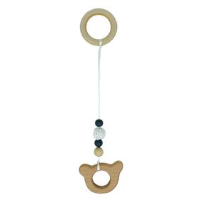 Детский деревянный грызунок "Мишка" MGZ-0410-2 с подвеской
