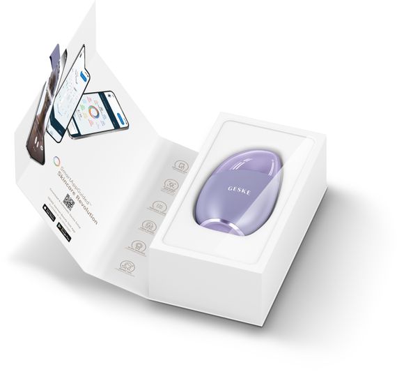 Масажер для обличчя GESKE Cool&Warm Eye and Face Massager 7в1 purple | Зображення 8