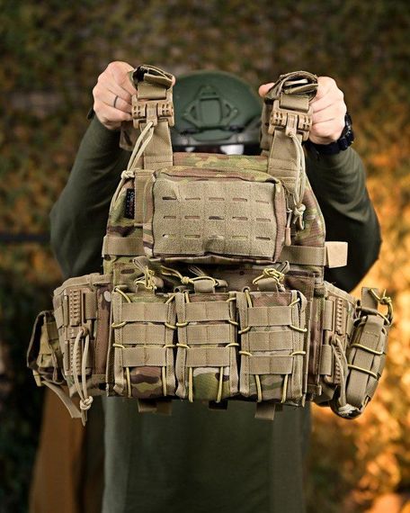 Плитоноска 4 точки скидання 7.62 мультикам ПП788