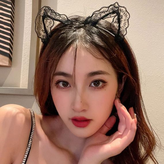 Обруч з котячими вушками Babydoll Універсальний. Чорний 4503 | Зображення 7