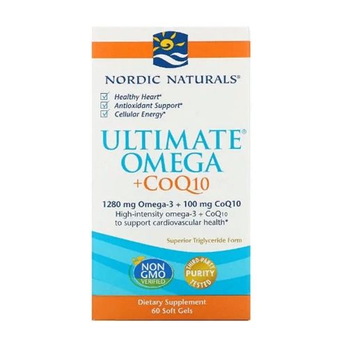 Омега 3 Nordic Naturals Ultimate Omega + CoQ10 1000 mg 60 Soft Gels | Зображення 2