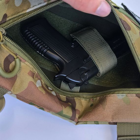 Мужская тактическая сумка барсетка, Рюкзак мужской военный тактический, Нагрудная сумка кобура | Зображення 2