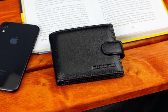 Чорне класичне портмоне з натуральної шкіри Marco Coverna MC-2003-1 | Зображення 7