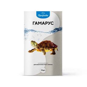Корм сухий натуральний Природа Гамарус для акваріумних риб та черепах 10 г