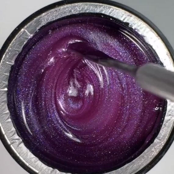 Гель для нарощення нігтів D.I.S Nails HARD Shimmer Purple 28мл