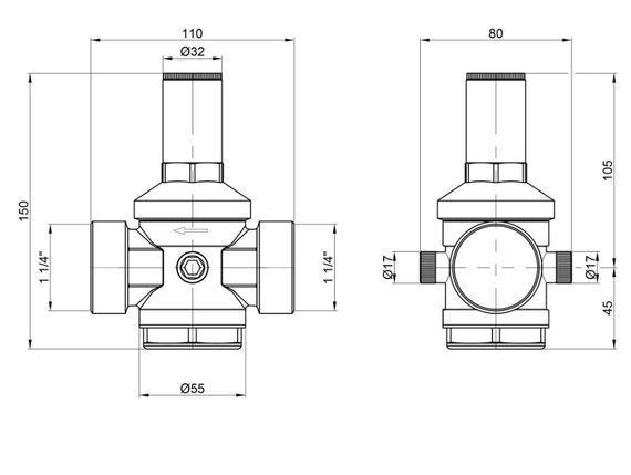 Редуктор Icma 1" 1/4 №246 (91246AG05) | Зображення 1