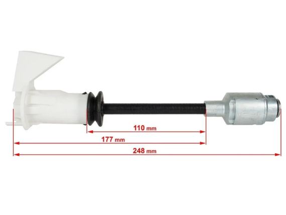 Замок капота Ford Focus C-MAX 03-07 (вставка) – вкладиш личинка замку капота Форд (довгий вал - 110 мм.) | Зображення 1