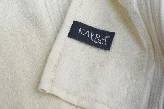 Полотенце махровое SB-2 Kayra 70x140 см. кремовый | Зображення 3