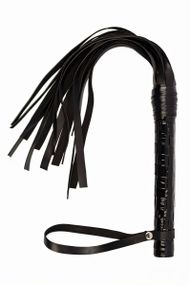 Флогер sLash VIP Leather Flogger Черный One Size