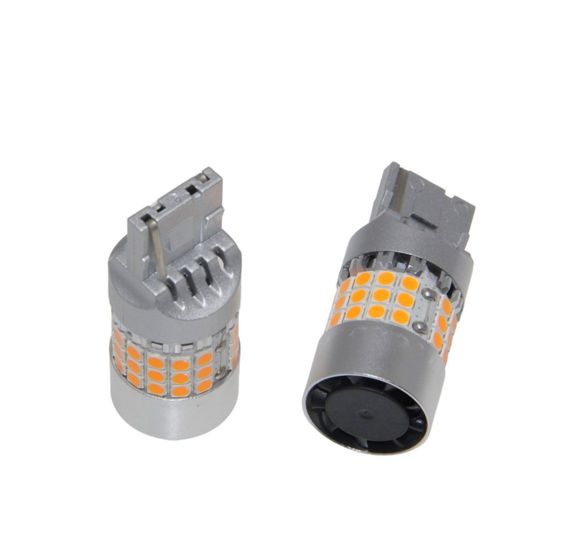 Комплект світлодіодних ламп LED Qline 7440 (W21W) Amber CANBUS (2шт) 12V