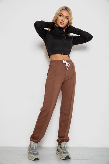 Спорт штани женские  -уценка, цвет темно-коричневый, 247R4670-1-U-9 | Зображення 1