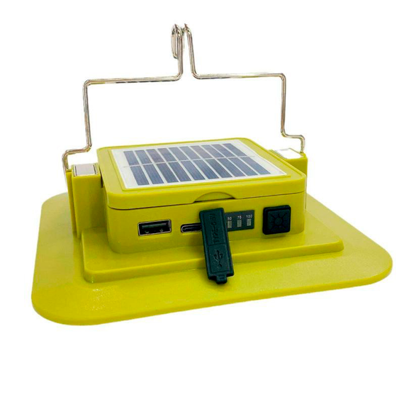 Светодиодный фонарь кемпинг на солнечной батарее 229L-SMD, 3 АКБ 18650, Power Bank, магнит, ЗУ Тype-C | Зображення 3