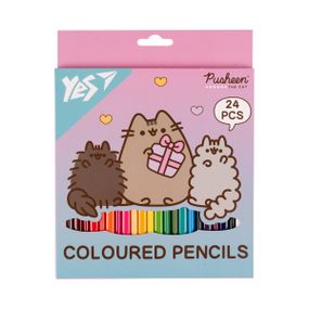 Набір кольорових олівців YES Pusheen Stormy and Pip 290741 24 кольори