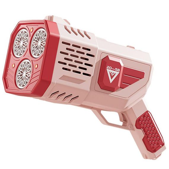 Пистолет с мыльными пузырями SHT 333-16 на 36 отверстий + 2xbottle 150ml Pink | Зображення 1