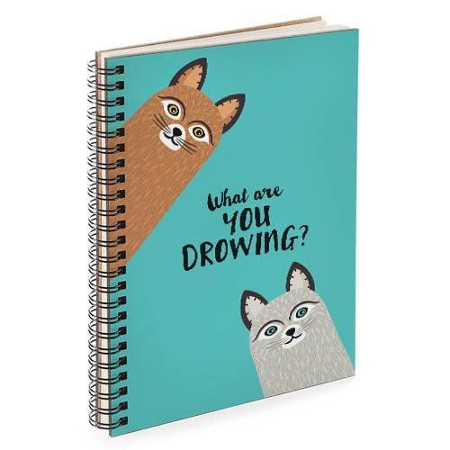Скетчбук What are you drowing? 18x21 см (BDP_18L003)