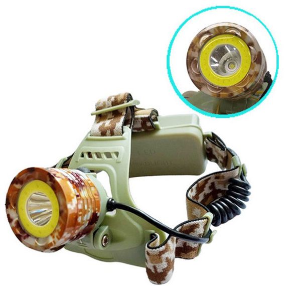 Налобний фонарь с аккумулятором CH-108-T6+COB(white+red), Перезаряжаемый налобный фонарь Head Lamp LJ-36 | Зображення 2