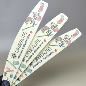 Пилка для ногтей 100/180 Lilly Beaute с бьюти принтом