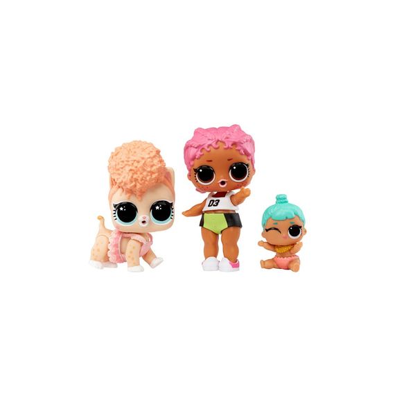 Набор игровых фигурок Спайки, Китти, Лил Дженни L.O.L. Surprise! 987895 серии "OPP Tot + Pet + Lil Sis" | Зображення 1