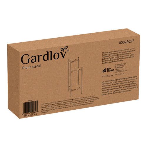 Металлическая подставка для цветов «Лофт» 3-х уровневая RUHHY – стиль и надежность в одном решении! 🪴 | Зображення 9