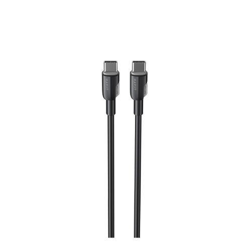 Кабель USB PD Type-C/Type-C Havit HV-CB308C 3,0A 60W 1м чорний | Зображення 1