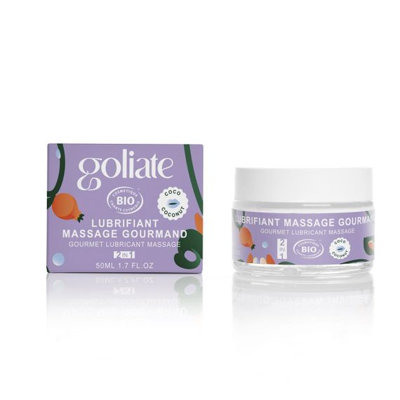 Масажна олія-лубрикант з ароматом та смаком кокоса Goliate Couple Gourmand Coco 50 мл Sex Aura
