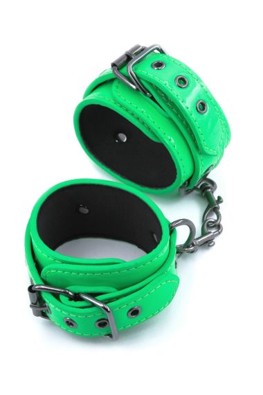 Фіксатори на ноги NS Novelties Electra Play Things Wrist Cuffs, зелений неон Sex Aura