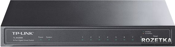 Коммутатор TP-LINK TL-SG2008 8xGE Smart Switch (TL-SG2008) | Зображення 1