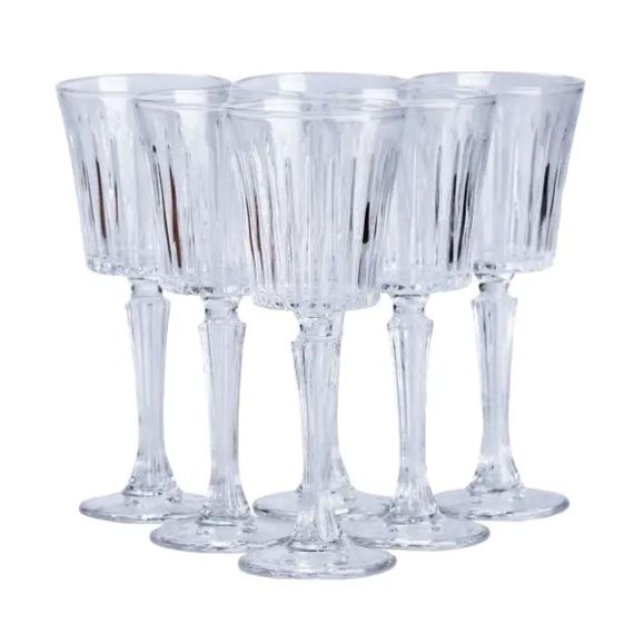 Набор бокалов для вина 6 штук  по 150 мл на высокой ножке HP4164 | Зображення 4