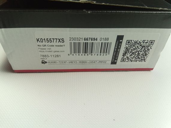 Ремінь ГРМ+ролик Logan 1.2 16v, GATES (K015577XS) (7701476745) | Зображення 1