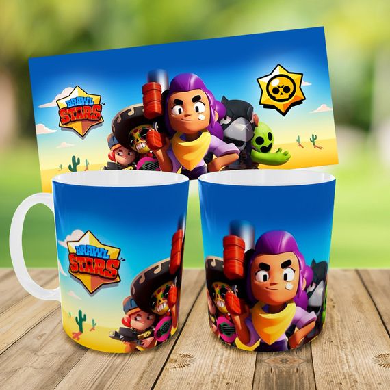 Детский набор Brawl Stars сумка-бананка + керамическая кружка с принтом (5588) | Зображення 3