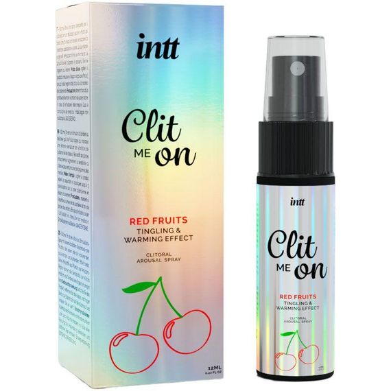 Збуджувальний спрей для клітора Intt Clit Me On Red Fruits Warming Effect 12 мл, зігріваючий ефект Sex Aura