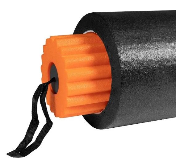 Масажний ролик (роллер) набір 3в1 PowerPlay 4022 Therapy Roller Чорно-помаранчевий (PP_4022) | Зображення 1