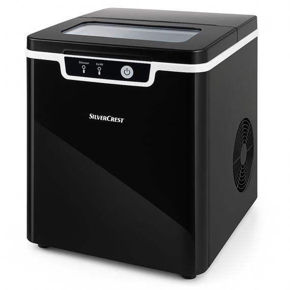 Льодогенератор для дому та бару Silver Crest SEMK 105 A1 1.8 л з індикатором додавання води та наповнення AK-73