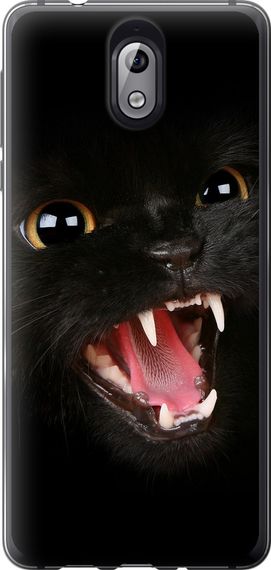Чехол на Nokia 3.1 Чёрная кошка "932u-1530-17620"