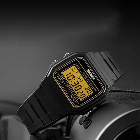 Наручний годинник Skmei 1412BKGD Black-Gold | Зображення 3