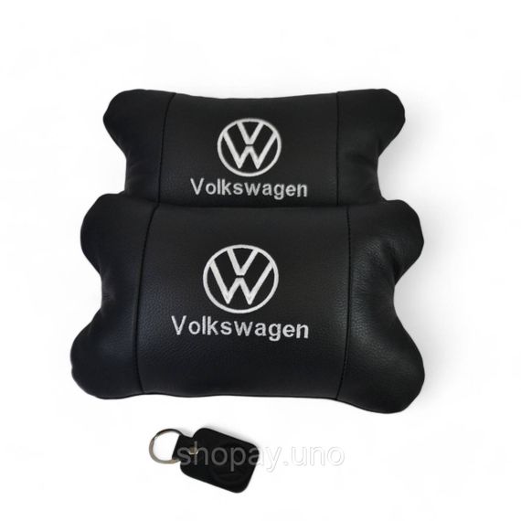 Подголовник-подушка для автомобиля под шею Volkswagen, Подарок мужчине водителю, Автоподушка подарок QB-96 | Зображення 7