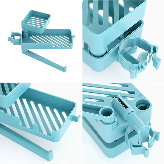 Полиця для ванної кімнати, кухні 3в1 Shower Rack (19x10x8,5 см)