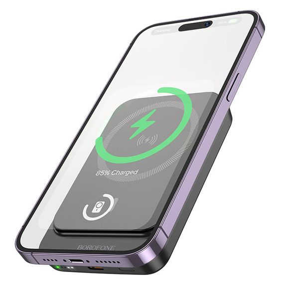 Портативний ЗП Power Bank BOROFONE BJ63A Nimble PD20W з БЗП 10000 mAh Black | Зображення 2