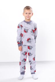 Піжама для хлопчика (тепла) Носи своє 128 Сірий (p-15695-179695)