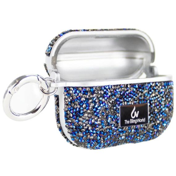 TPU чохол Bling World Rock Diamond для навушників AirPods 3 Синій | Зображення 3