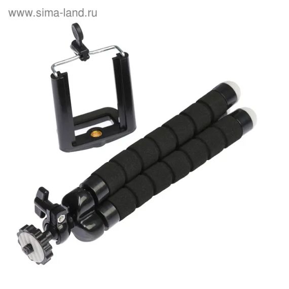 Штатив-тренога NULIER настільний, для телефону, гнучкі ніжки, висота 17 см, чорний | Зображення 2