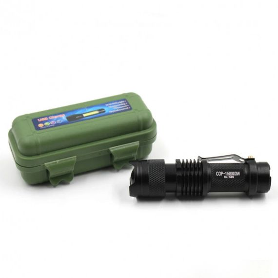 Тактичний над'яскравий світлодіодний ліхтар, Ліхтарик потужний акумуляторний для дому YF-12 | Зображення 4