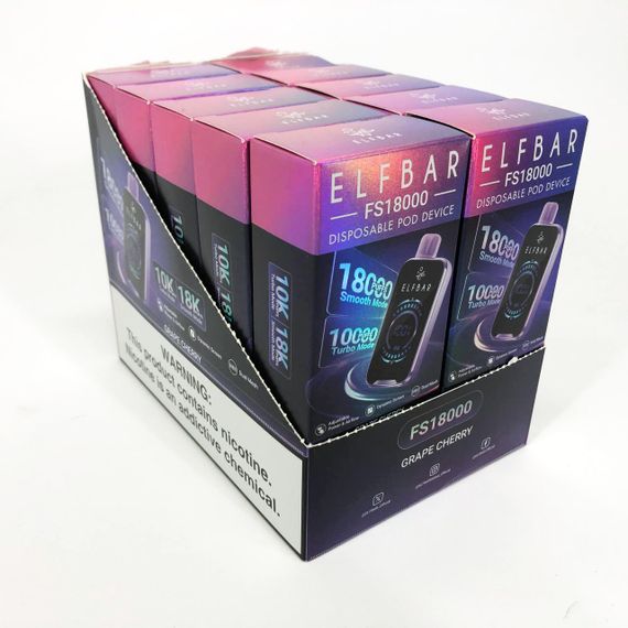 ELF BAR FS18000 5%. Виноград Вишня (Grape Cherry) | Зображення 6