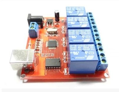 HID USB реле управления нагрузкой через компьютер 10A, 4 канала 5В | Зображення 2