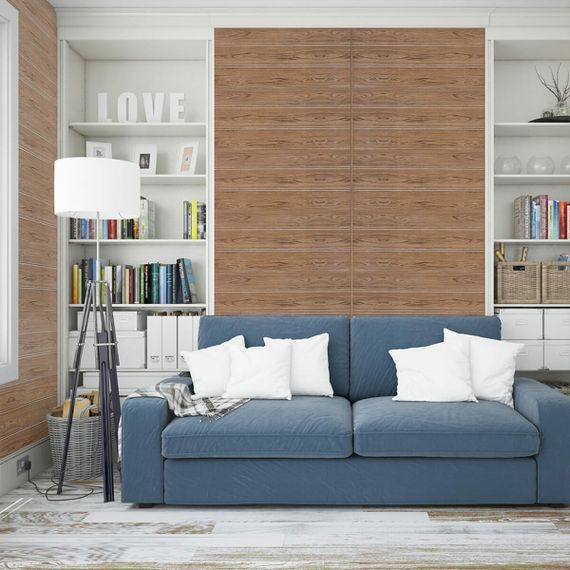 Самоклеюча 3D панель під світлий дуб 2800x700x3мм SW-00001770 | Зображення 5