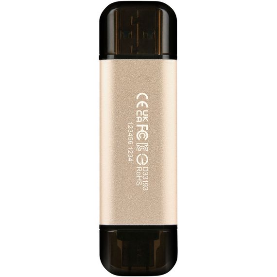 USB флеш накопичувач Transcend 512GB JetFlash 930C Gold-Black USB 3.2/Type-C (TS512GJF930C) | Зображення 6