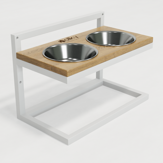 Миски на регульованій підставці для середніх собак Hollky Flex M (2 × 0.85 л) FM-422530-WHNT | Зображення 7